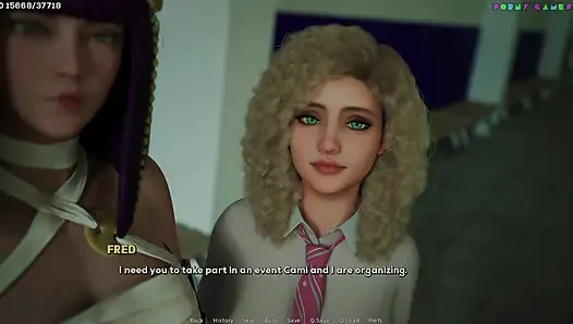 Shadows of Desire by Shamandev - College Cosplay Event, Classroom Masturbation 61