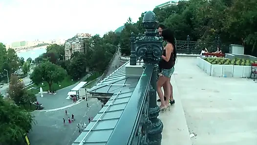 Picked up a brunette babe for ass fuck