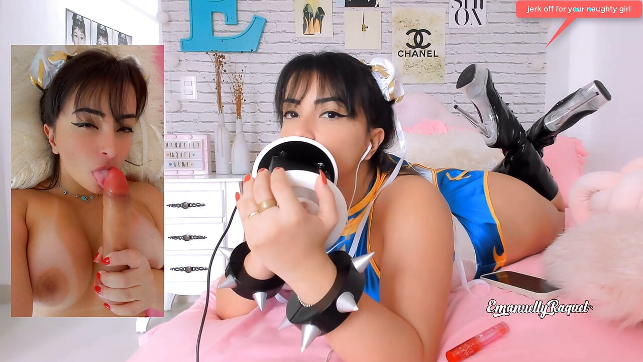 ASMR PORNO INTENSIVES CHUN LI COSPLAY EMANUELLY RAQUEL OHR LECKT AHEGAO, BLOWJOB UND TITTENFICK