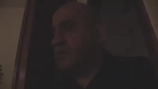 Old pig touching his stepdaughter