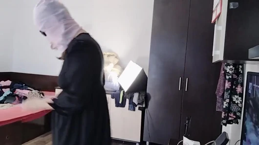 Amateur Wife Has Fun Trying on Clothes That She Cuts