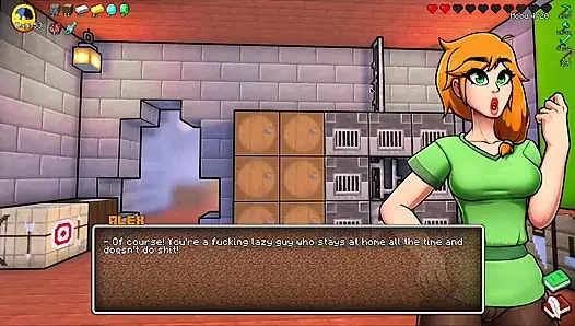 Hornycraft minecraft parodisi - alex steve'e zümrütler için şimdiye kadarki en iyi elle muameleyi yapıyor