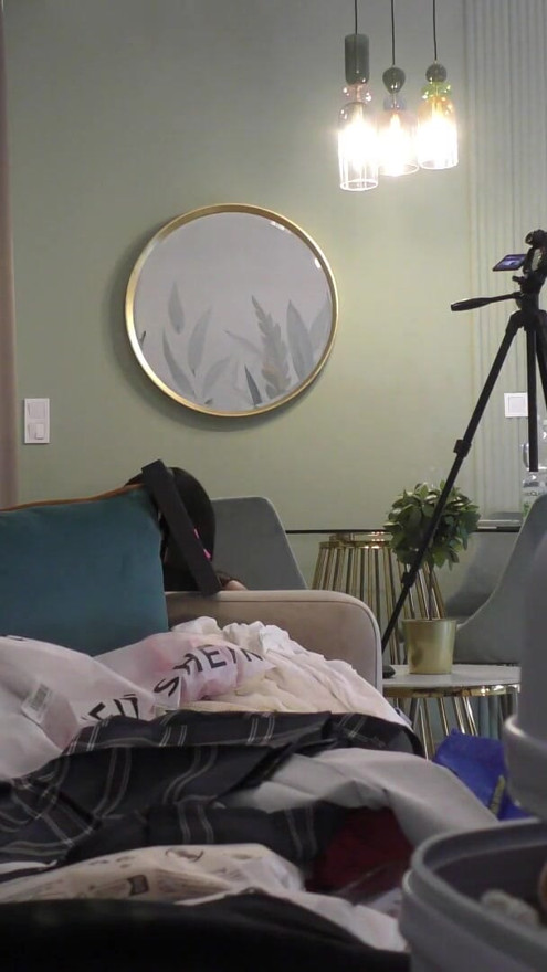 Hot sexy petite blonde college girl does a try on and goes online for likes and new followers to flash pussy & beautiful ass | Clip 2