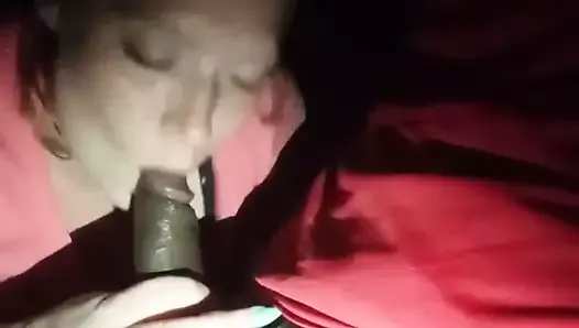 Redhead Slut Shoves Black Cock Down Her Throat