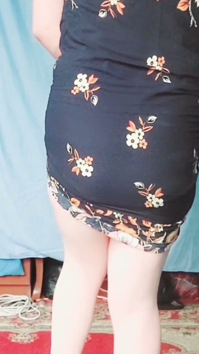 Pink Shirt Black Mini Skirt White Legs Sissy Crossdresser Shemale Big Butt Girl Gay Lady Boy Lesbian | Clip 2