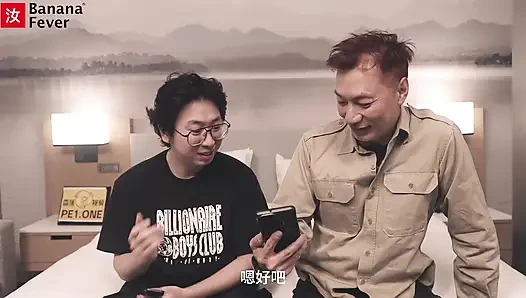 Old & Young Chinese Guys Double Team Hot Brunette European Pornstar in Wild Threesome
