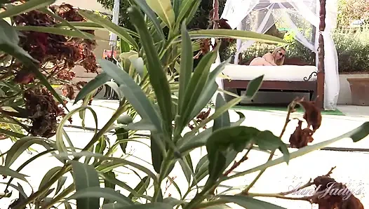 Auntjudys - Busty MILF Keira Invites You Over for Backyard JOI