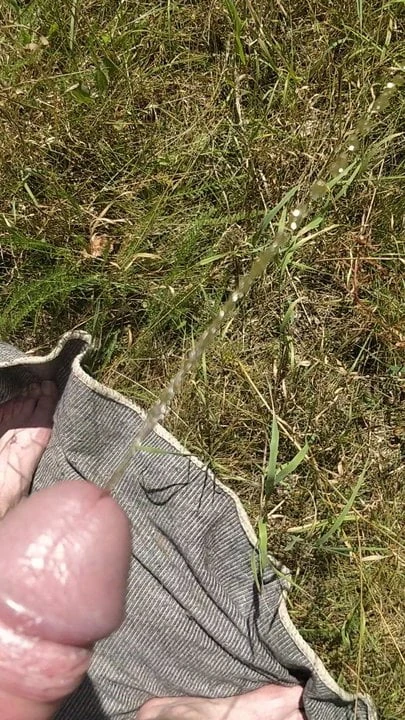 Peeing outside
