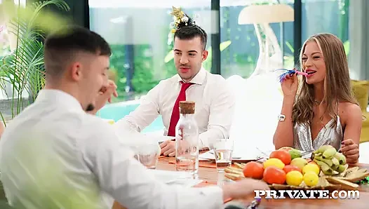 Private com - What if we celebrate the New Year with a swinger's orgy and some DP? OK, let's do it!
