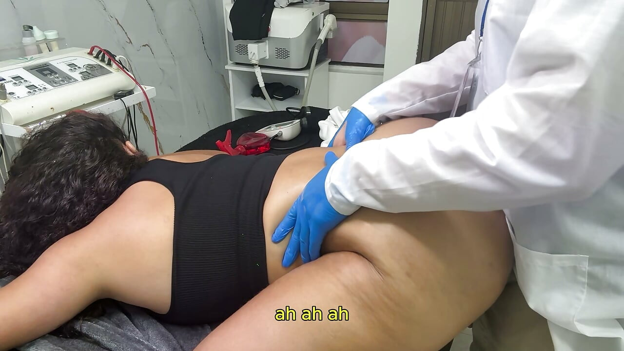 "Open your legs a little more"... and we end up fucking on the stretcher