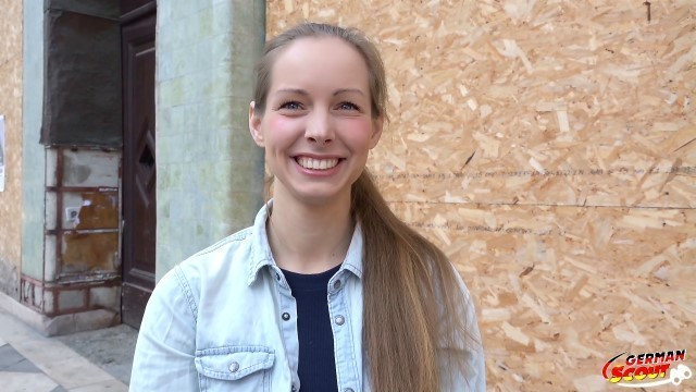 GERMAN SCOUT - SKINNY TEEN KINUSKI TALK TO ORGASM FUCK
