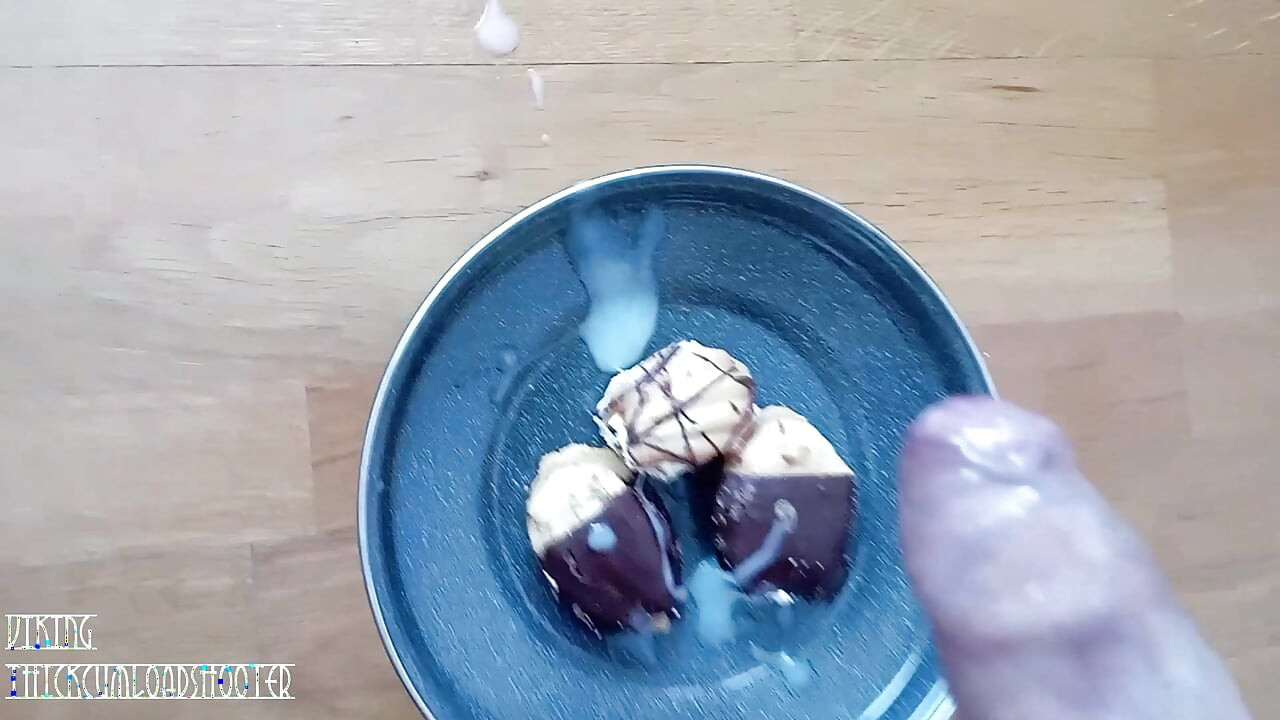 Cookies, cereal, big moans and lots of really thick cum!