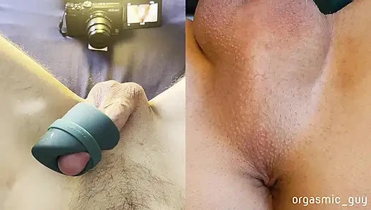 En sevdiğim oyuncak bana yoğun bir orgazm yaşatıyor - orgazm kasılmaları ile bölünmüş görünüm