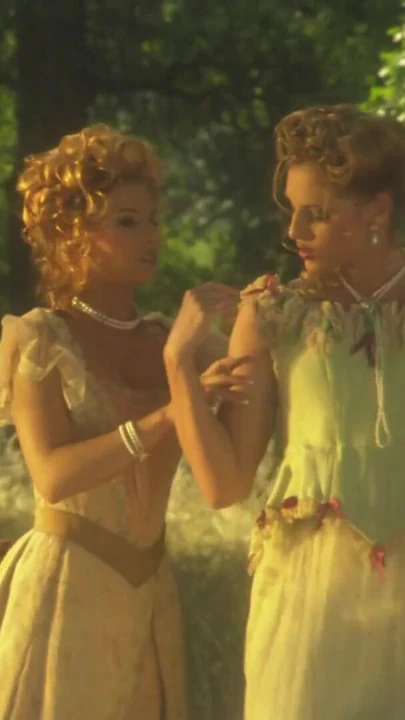 Powerful moment from "Erotic lesbians romance passionately in the wild"
