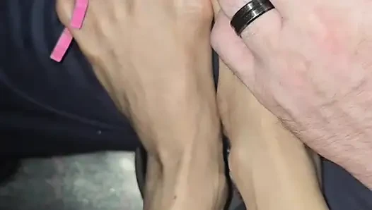 Melove Long Toes are Getting a Pedicure from Daddy