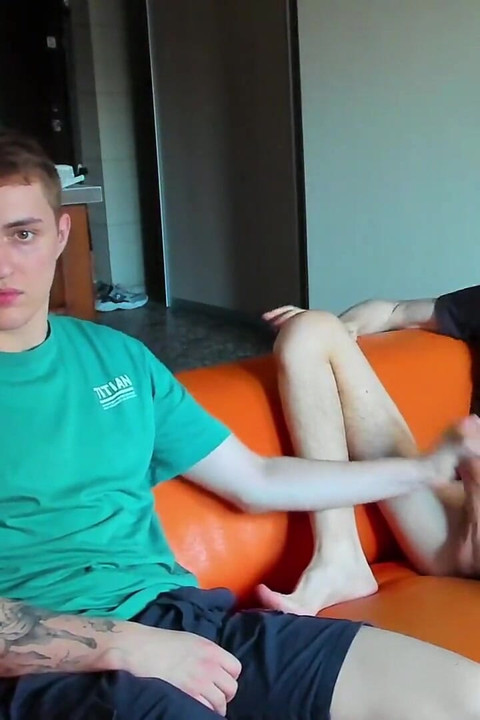 Big 23 Cm Cock Getting Horny at Alex's Hand!