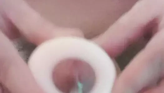 射在人工阴户里