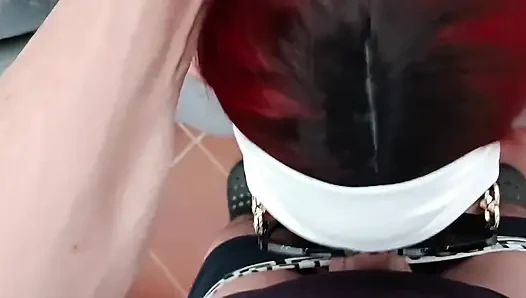 MILF POV Blowjob and Cum Licking