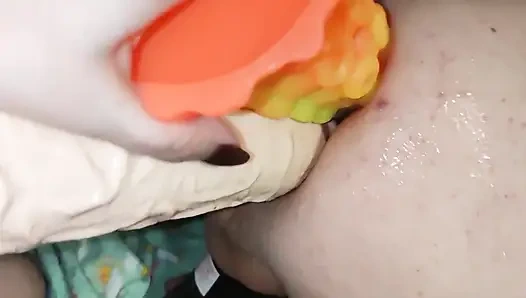 Anal training my slave