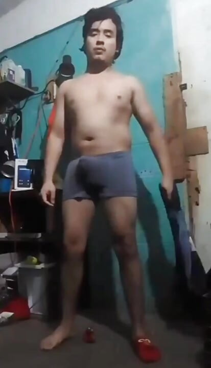 Jesus in boxer pulling his penis #6