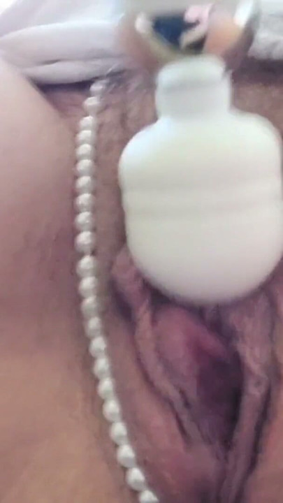 munichgold alone at home .. long labia pussy ... I'm horny and masturbate at the window in my pearl string | Clip 1
