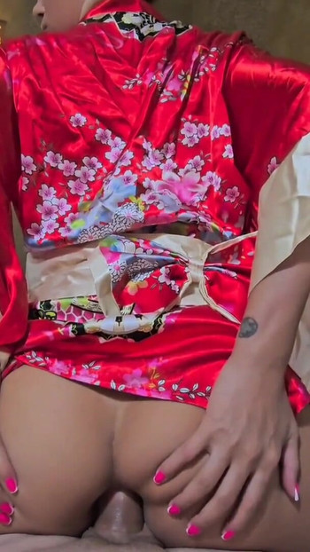 Emotional moment from "Anal Therapy. Beautiful Asian Girl Heals Cock with Her Tight Ass Hole"