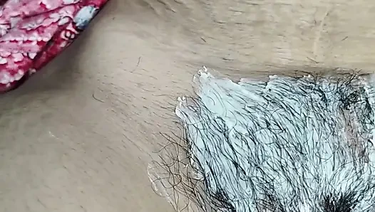 Desi Bhabhi's Clean Hair Pussy