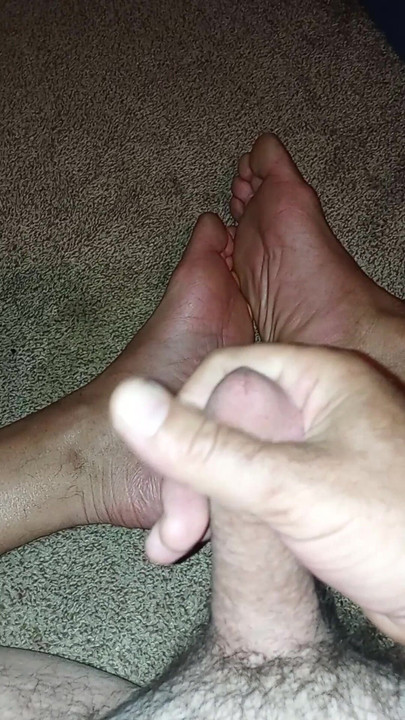 Pulling on my cock
