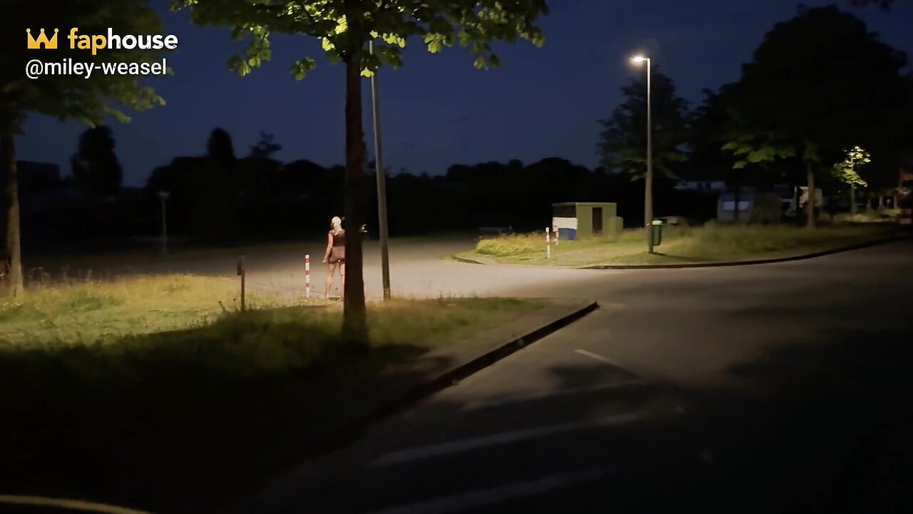Dirty Nylon Slut Gets Fucked on the Street