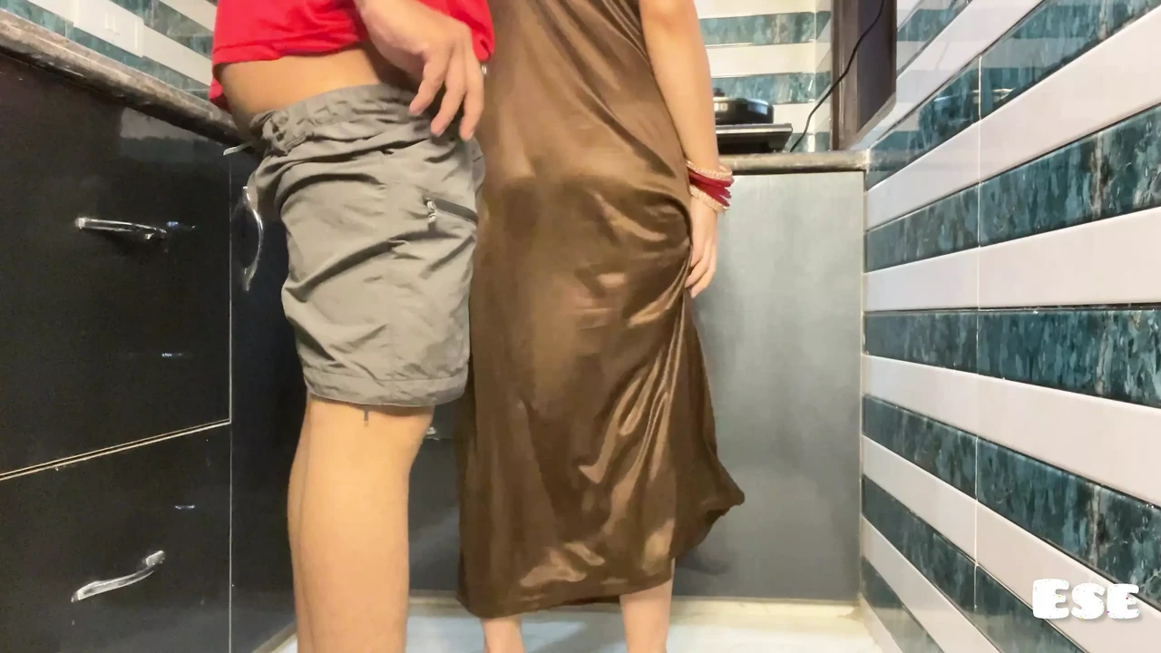 Village Bhabhi Fucked in the Kitchen With his Devar