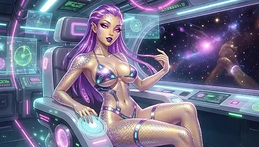 AI-Sexy Alien Tease