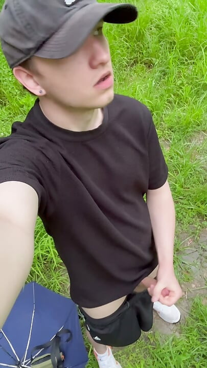 Solo Jerk in a Clearing in the Woods