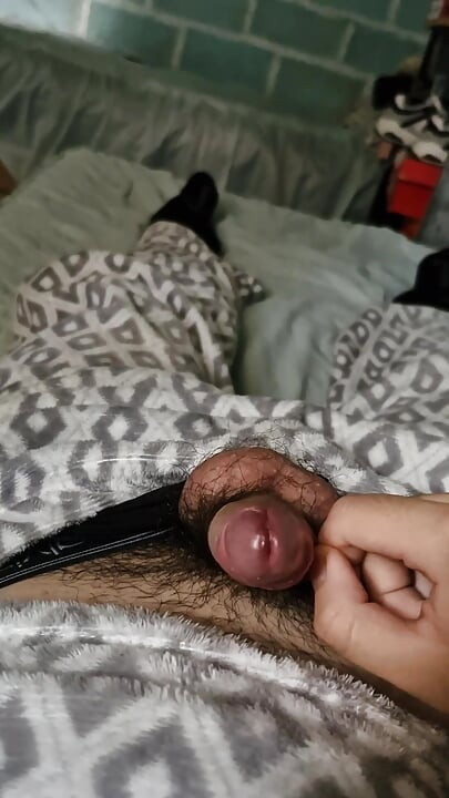 He gets hot when it's cold so he masturbates