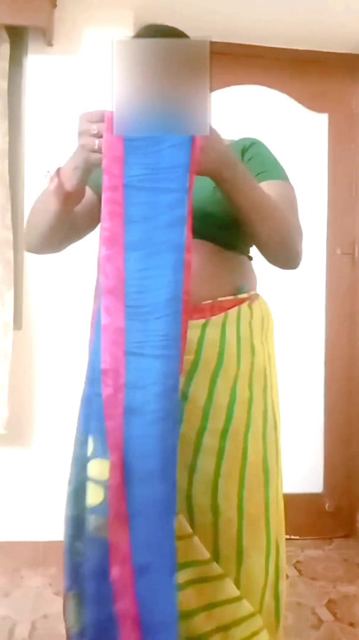 Desi Indian Tamil BBW Wife Nude Tease Big Boobs Ass Hairy Pussy Saree Wearing! Renuraj