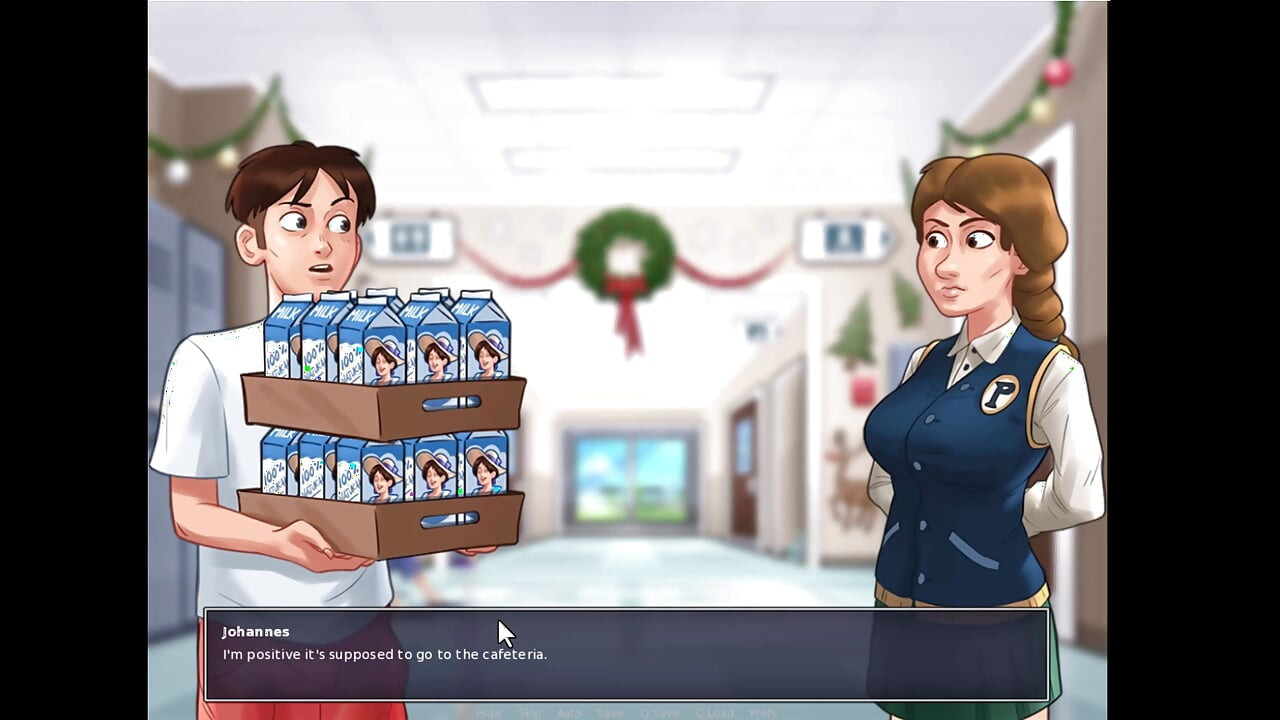 Summertime Saga - Jenny engravidou - Diana me deu uma punheta debaixo da mesa - novo projeto de ciência é incrível FH