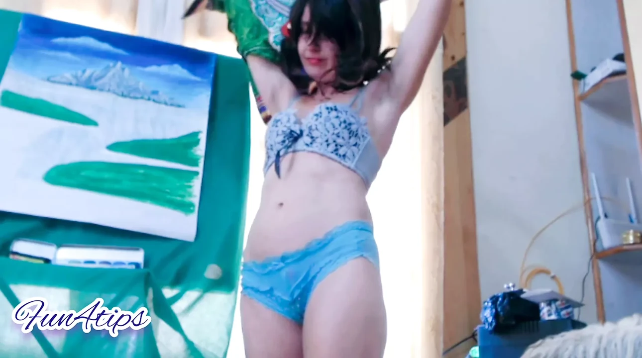 Amazing stripping and teasing milf.