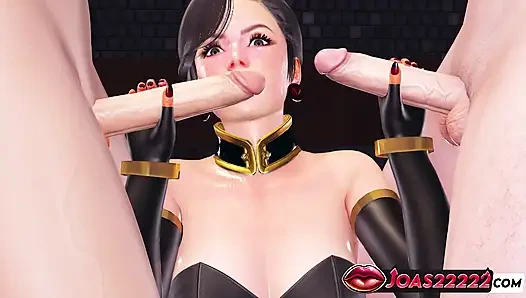 Grup seks bareng super woman - animasi 3d dan nyepong kontol dua kontol besar sampai lubangnya menganga lebar