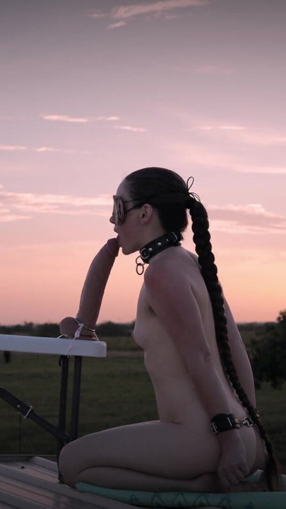 Creature cuffed and sucking at sunset | Clip 1