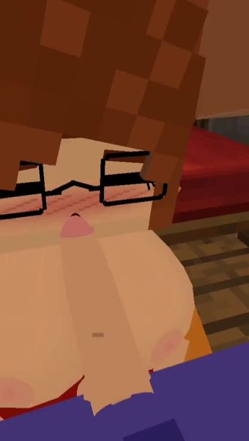 Iconic moment from "Minecraft Jenny Mod Velma Dinkley is here and ready to be fucked and give a blowjob"