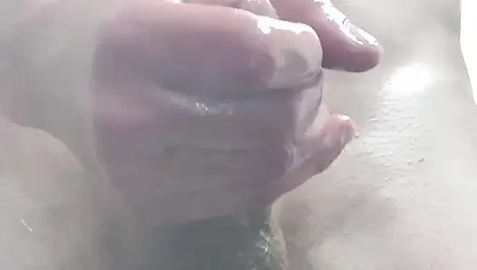 Yavaş mo tek başına boşalma çekimi boşaltılıyor