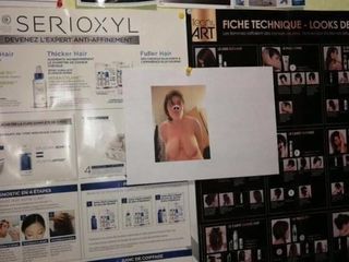 PIGMely Pics Exposed in a hairdresser