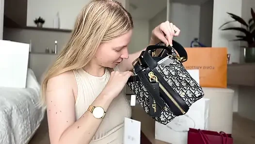 Findom Luxury Shopping Haul 12k $ Heavy Drain