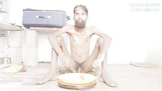 Sexy skinny body Rajeshplayboy993 eating carrot part 1. Handsome face hot boy food eating video.