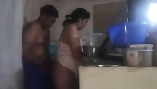 The Boss Comes Into the Kitchen to Fuck Me, His Cock Excites Me