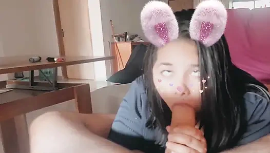 Sucking Cock with Snap Filter