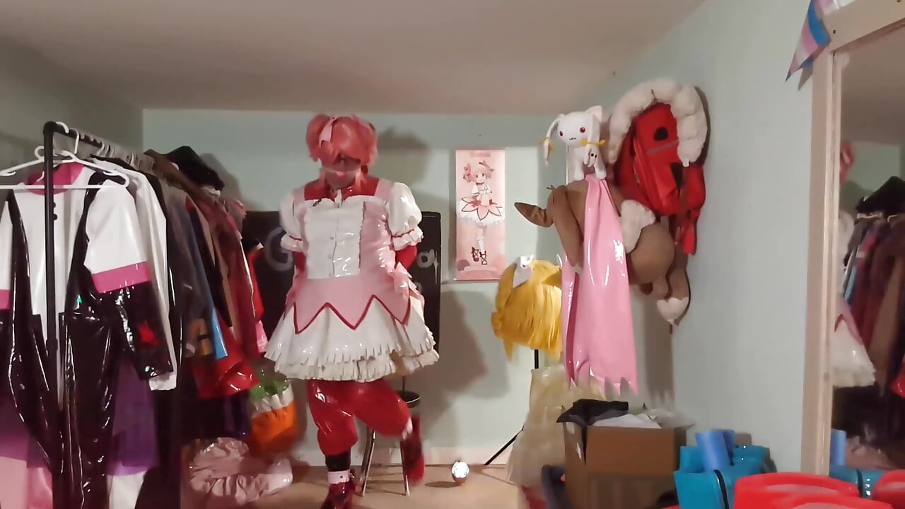 PVCスーツ 魔法少女まどか 重ね着・縛り