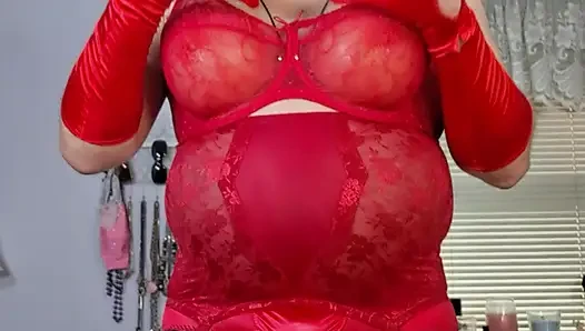 Satin and fur birthday present!