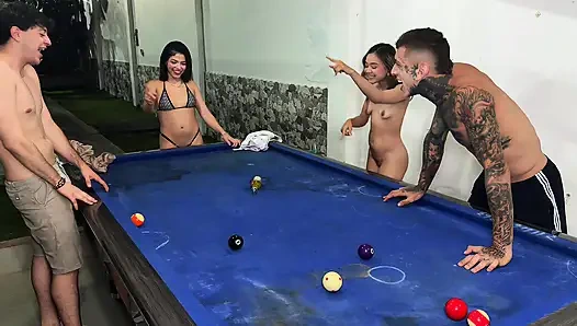 My friend and I are playing bottle we end up being a great!