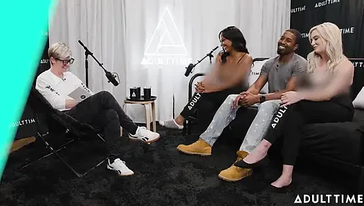 Pornstars Podcast After 3-way! | Lexi Lore, Isiah Maxwell, & August Skye | the Adult Time Podcast