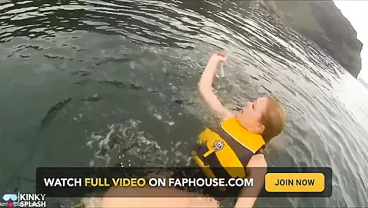 Катастрофа на каяке в открытой воде для не пловца - спасена спасательным рубашком
